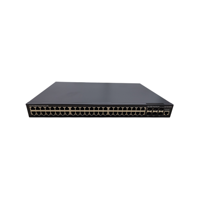 FT有光必达 48口万兆管理型光纤收发器自适应RJ45电口6个集成万兆SFP+光口背板带宽300G